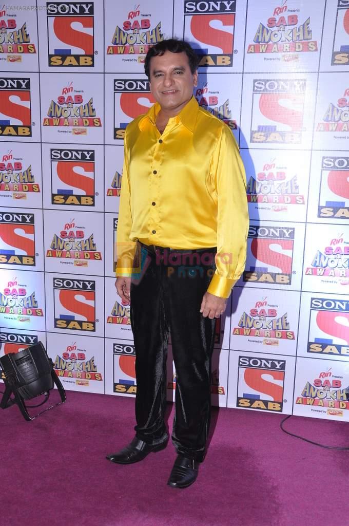 Paresh Ganatra at Sab Ke Anokhe Awards red carpet in NCPA, Mumbai on 19th Aug 2013