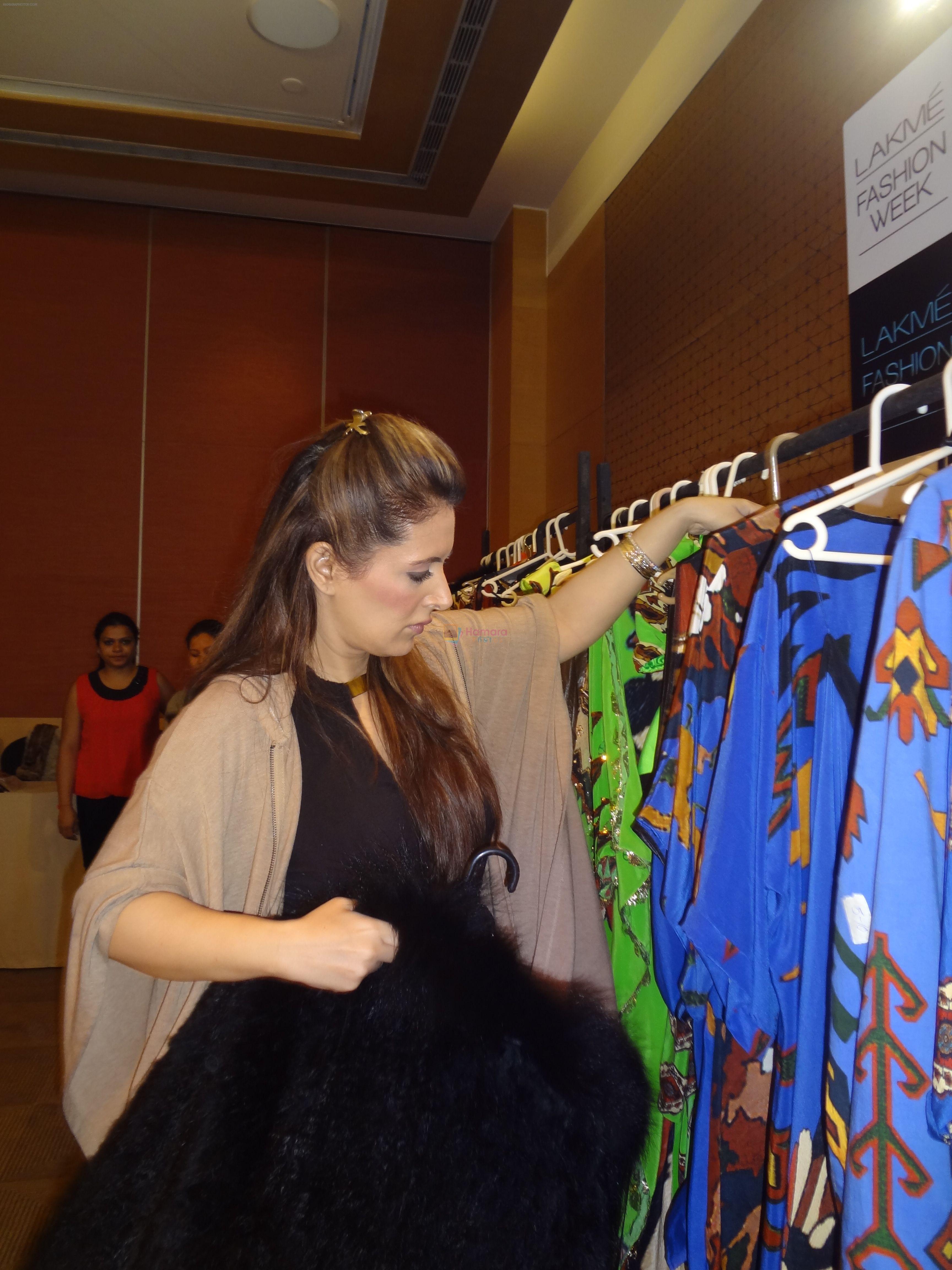 Pria Kataaria Puri at Lakme Fashion Week Winter-Fest 2013- Fittings.
