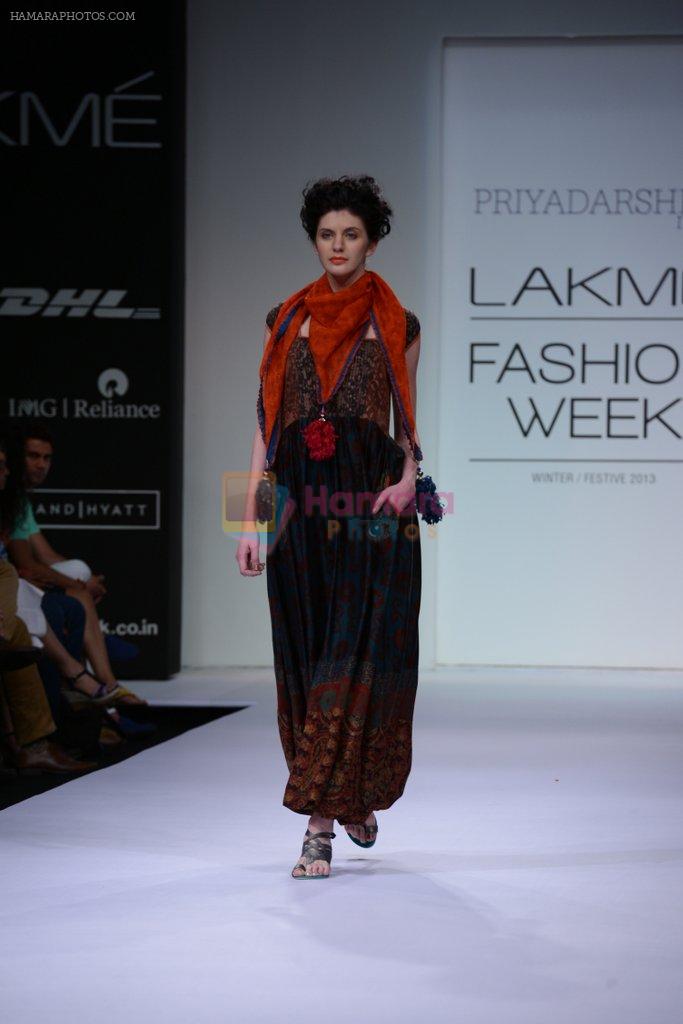 Model walk the ramp for Priyadarshini Rao show at LFW 2013 Day 1 in Grand Haytt, Mumbai on 23rd Aug 2013