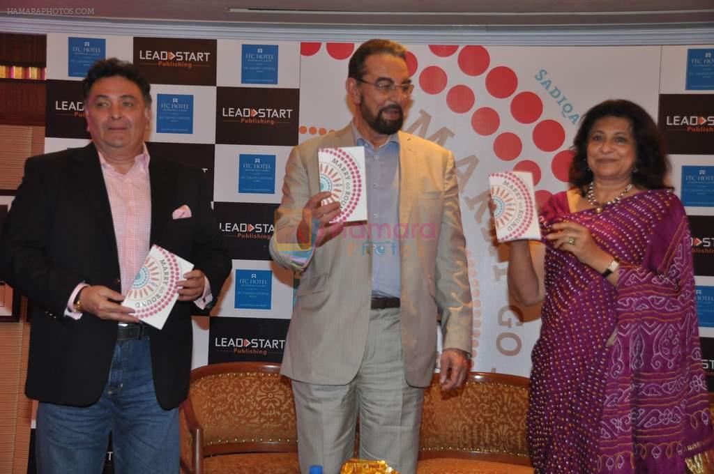 Rishi kapoor, Kabir Bedi at Marry Go Round Book Launch in ITC Parel, Mumbai on 22nd Aug 2013