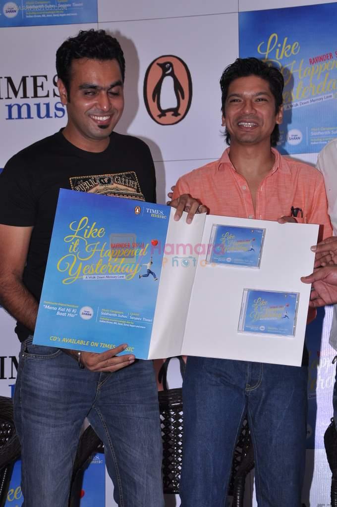 Shaan at Ravinder Singh book launch in Bandra, Mumbai on 22nd Aug 2013
