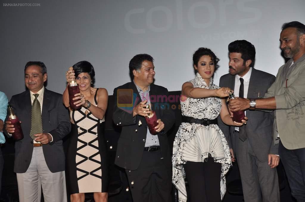 Anil Kapoor, Mandira Bedi, Tisca Chopra, Abhinay Deo at 24 Series Launch in Cinemax, Mumbai on 22nd Aug 2013
