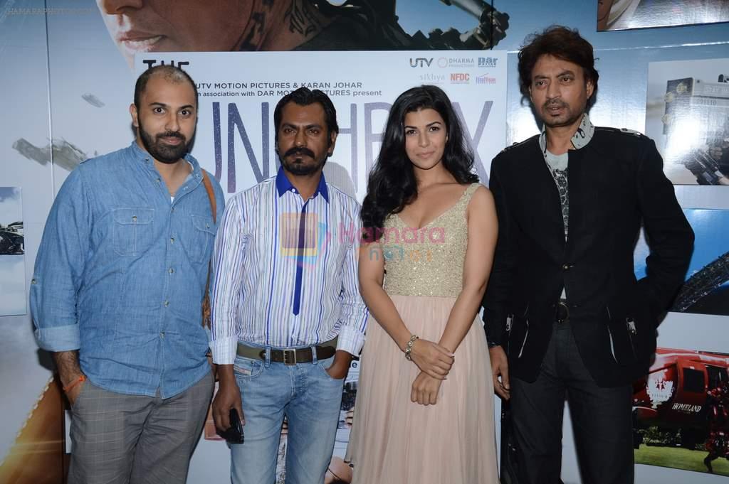Karan Johar, Nimrat Kaur, Nawazuddin Siddiqui, Ritesh Batra at Lunchbox screening in PVR, Mumbai on 23rs Aug 2013