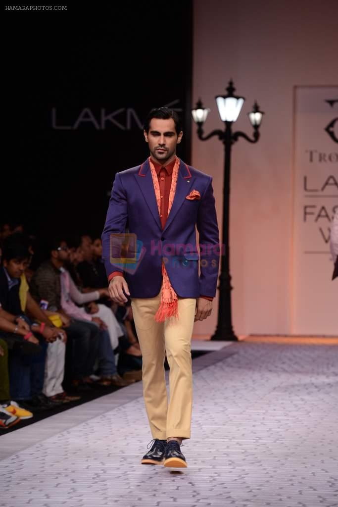 Model walk the ramp for Troy Costa show at LFW 2013 Day 2 in Grand Haytt, Mumbai on 24th Aug 2013