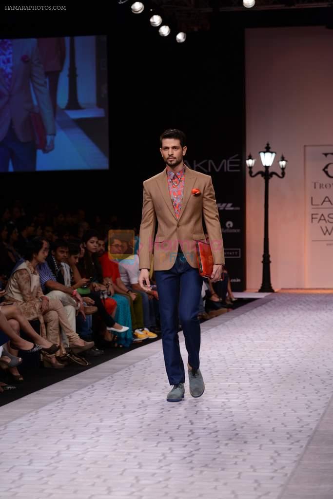 Model walk the ramp for Troy Costa show at LFW 2013 Day 2 in Grand Haytt, Mumbai on 24th Aug 2013