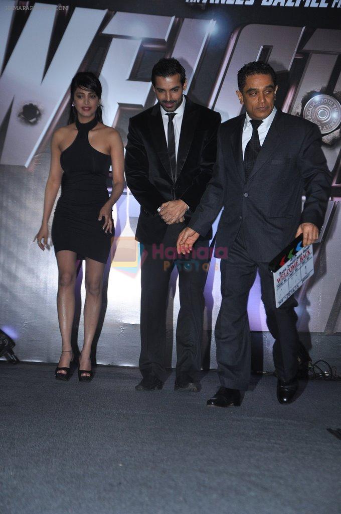 Shruti Haasan, John Abraham at Welcome Back trailer launch in Mumbai on 26th Aug 2013