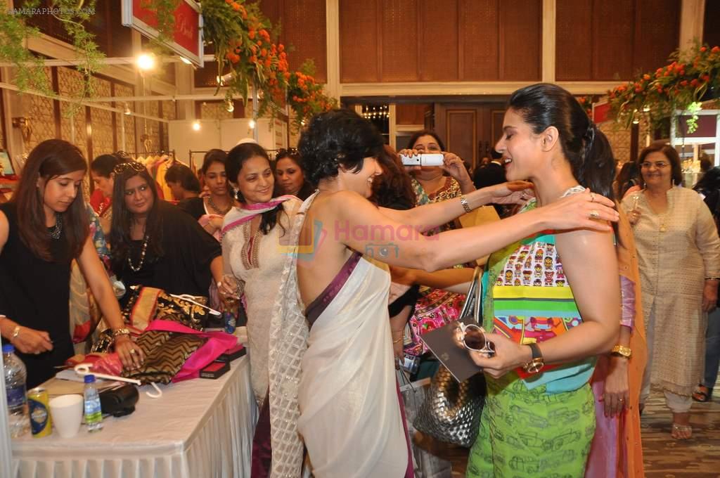 Kajol, Mandira Bedi at Araish Exhibition in Mumbai on 3rd Sept 2013