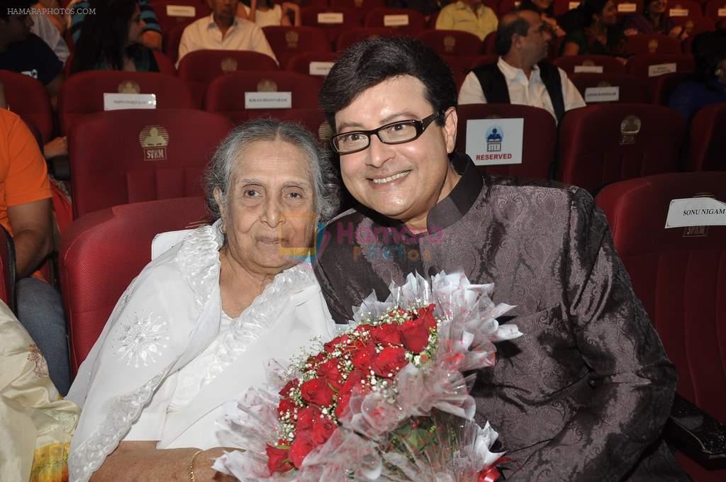 Sulochana, Sachin Pilgaonkar at Sachin Pilgaonkar's 50 years in cinema celebrations in Bhaidas Hall, Mumbai on 5th Sept 2013