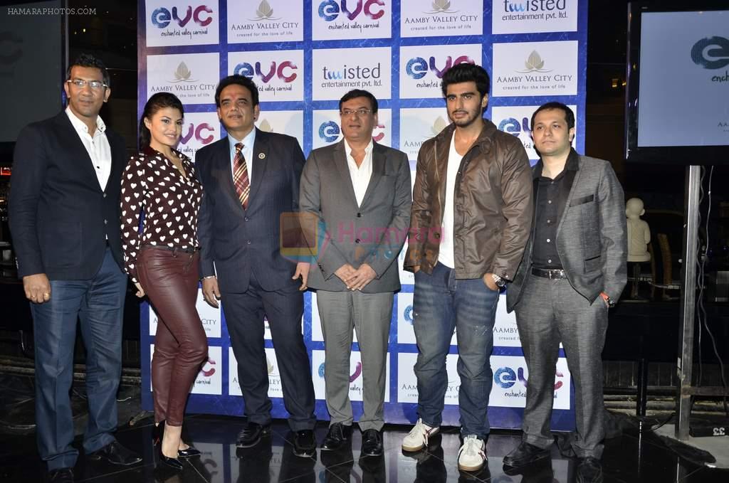 Jacqueline Fernandez, Arjun Kapoor launch Amby Valley's EVC music fest in Mumbai on 6th Sept 2013