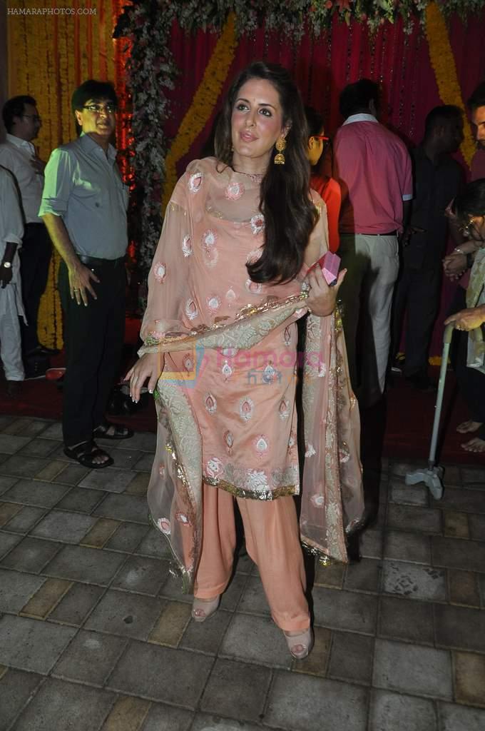 Pria Kataria Puri at Arpita's Ganpati celebrations in Mumbai on 9th Sept 2013