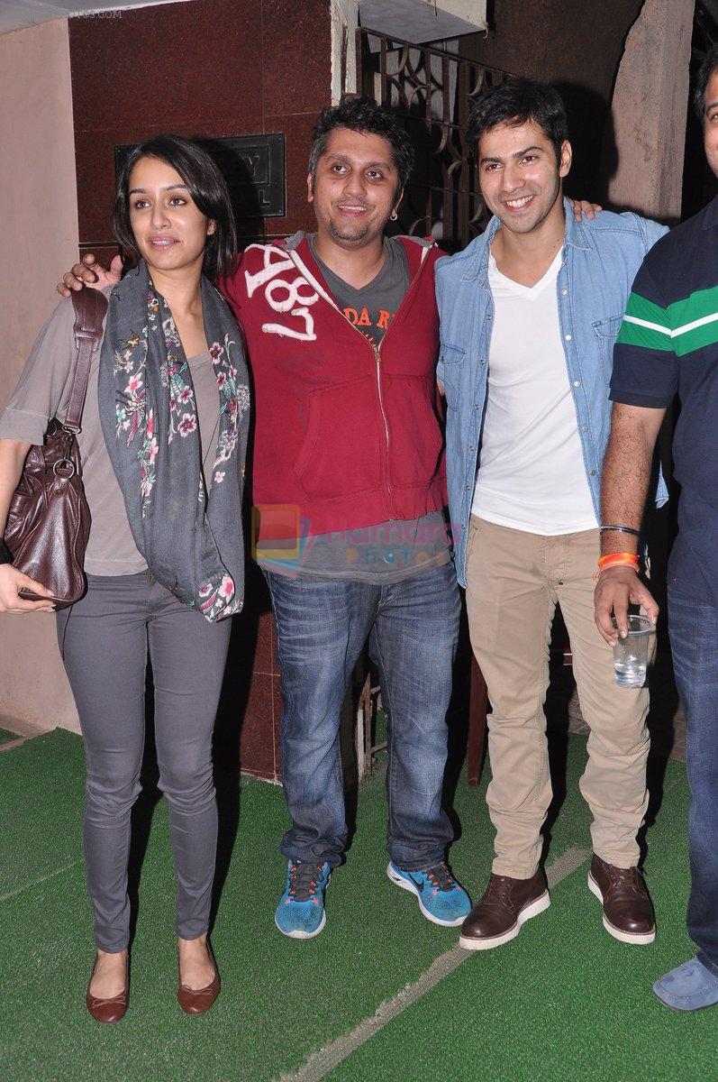 Mohit Suri, Shraddha Kapoor, Varun Dhawan at the screening of Grand Masti in Mumbai on 12th Sept 2013
