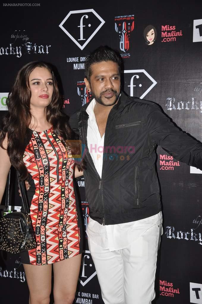 Evelyn Sharma, Rocky S at Rocky S red carpet in F Bar, Mumbai on 17th Sept 2013