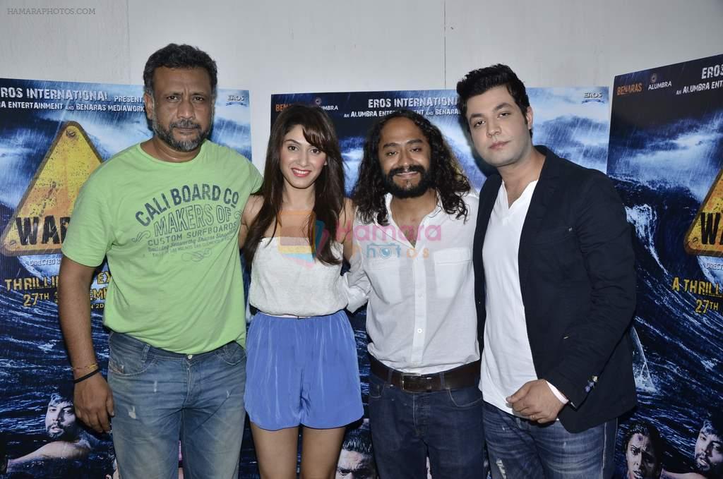 Varun Sharma, Anubhav Sinha, Manjari Phadnis, Gurmmeet Singh at Warning film promotions in Mumbai on 17th Sept 2013
