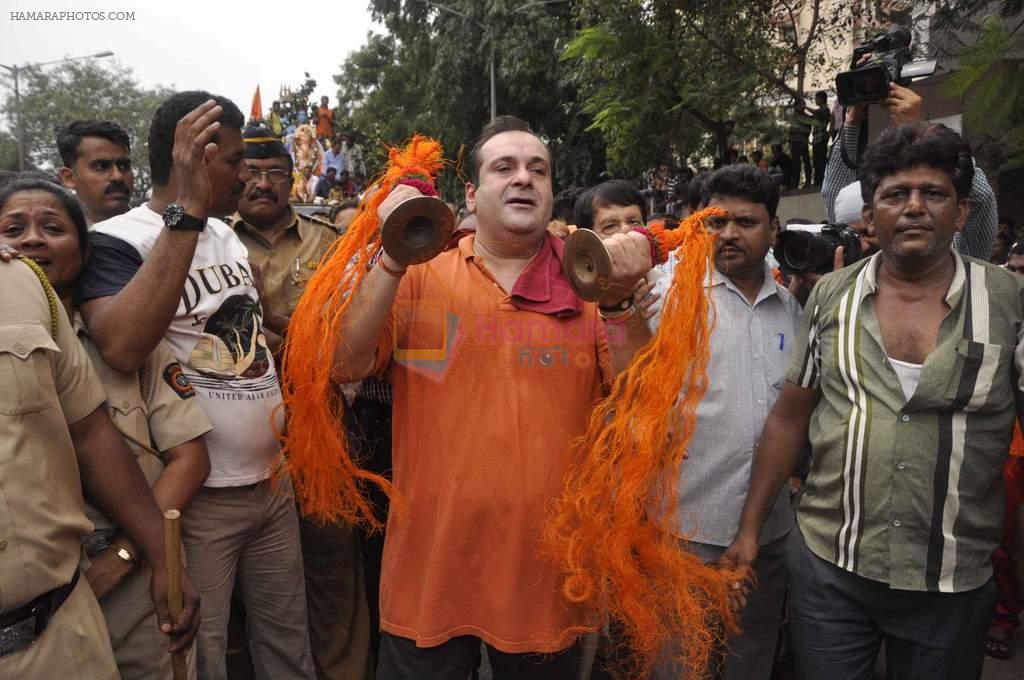 Rajiv Kapoor at RK Studios Ganpati Visarjan in Mumbai on 18th Sept 2013