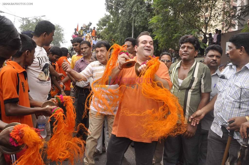 Rajiv Kapoor at RK Studios Ganpati Visarjan in Mumbai on 18th Sept 2013