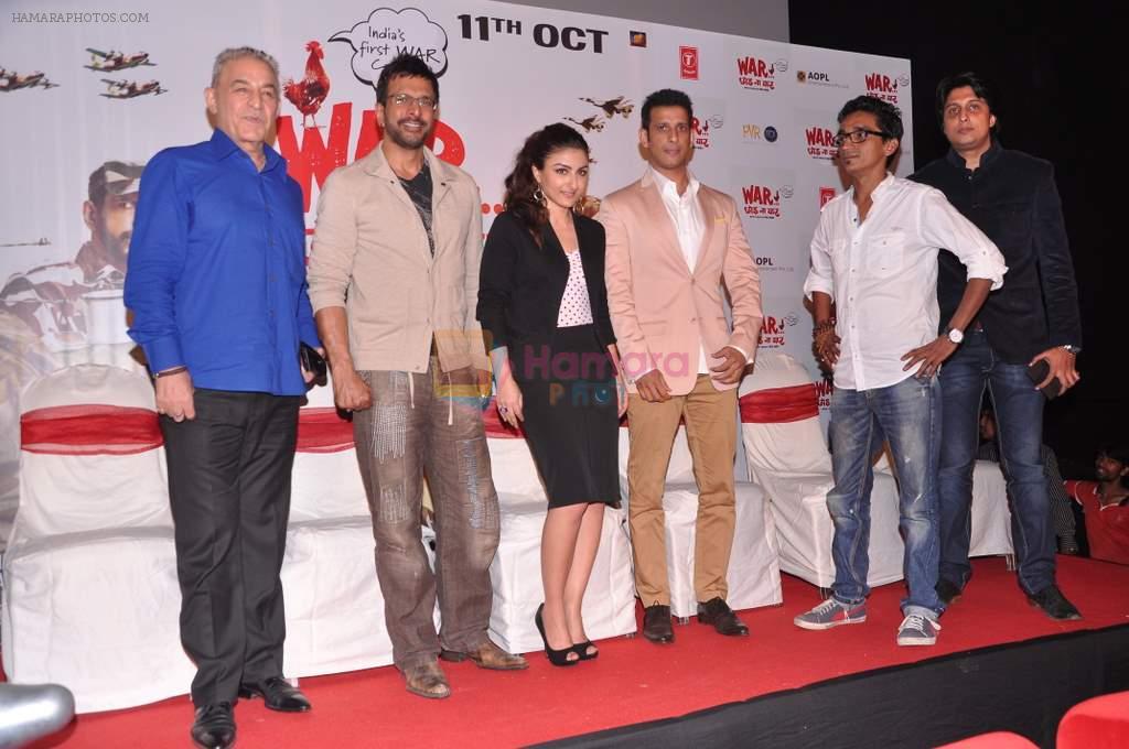 Soha Ali Khan, Sharman Joshi, Javed Jaffrey, Dalip Tahil at War.. Chod Na Yaar music launch in PVR, Mumbai on 19th Sept 2013