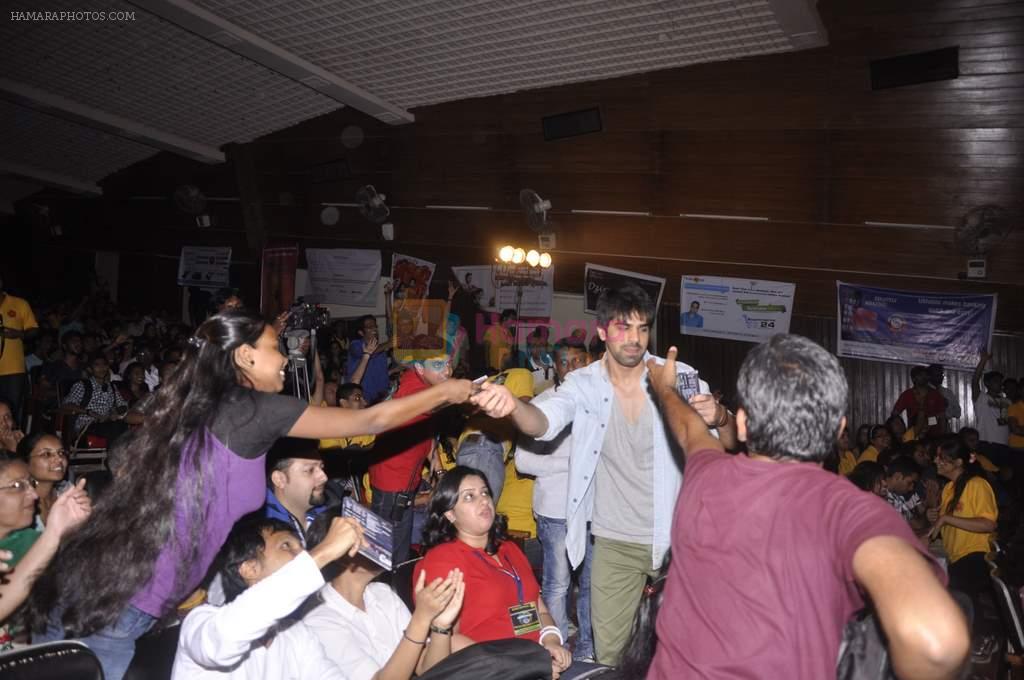 Sumit Suri at Warning film promotions in Lala college, Mumbai on 21st Sept 2013