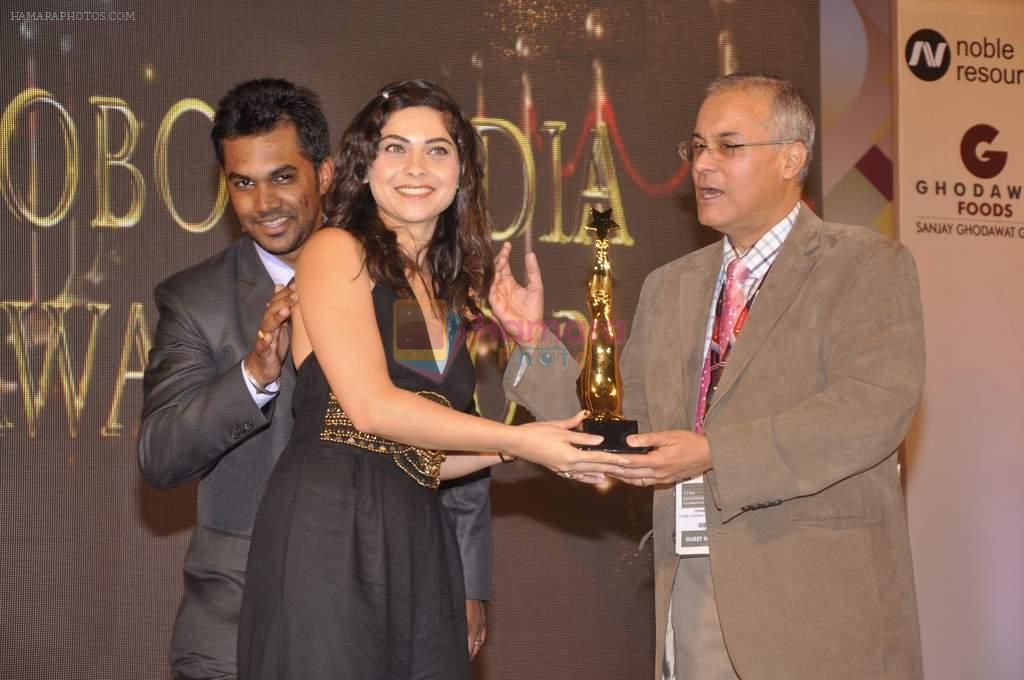 Sonalee Kulkarni at Globoil India Awards in Mumbai on 21st Sept 2013