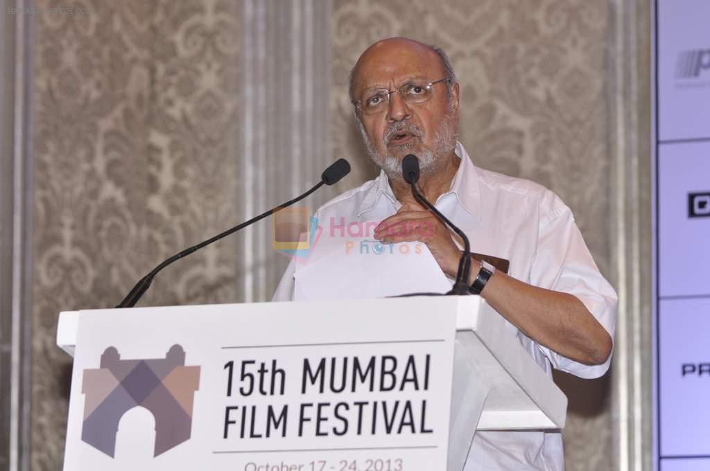 Shyam Benegal at the Press conference of 15th Mumbai Film Festival in Taj, Mumbai on 25th Sept 2013