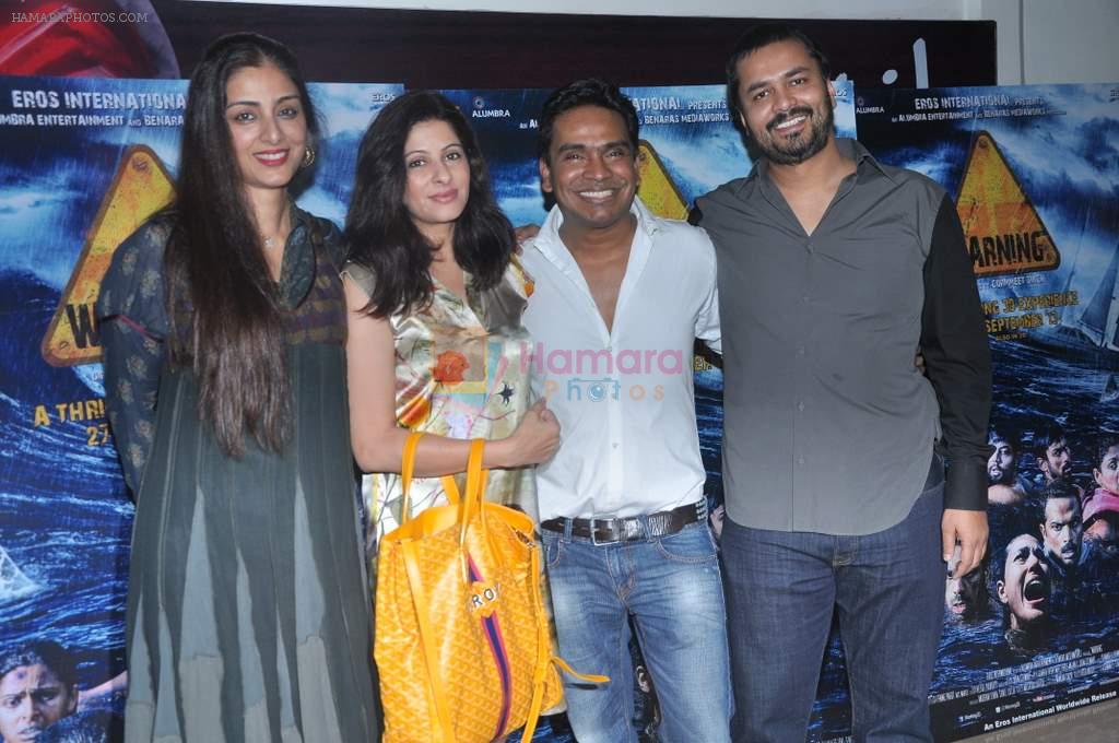 Tabu, Mushtaq Shiekh  at Warning film premiere in PVR, Juhu, Mumbai on 26th Sept 2013