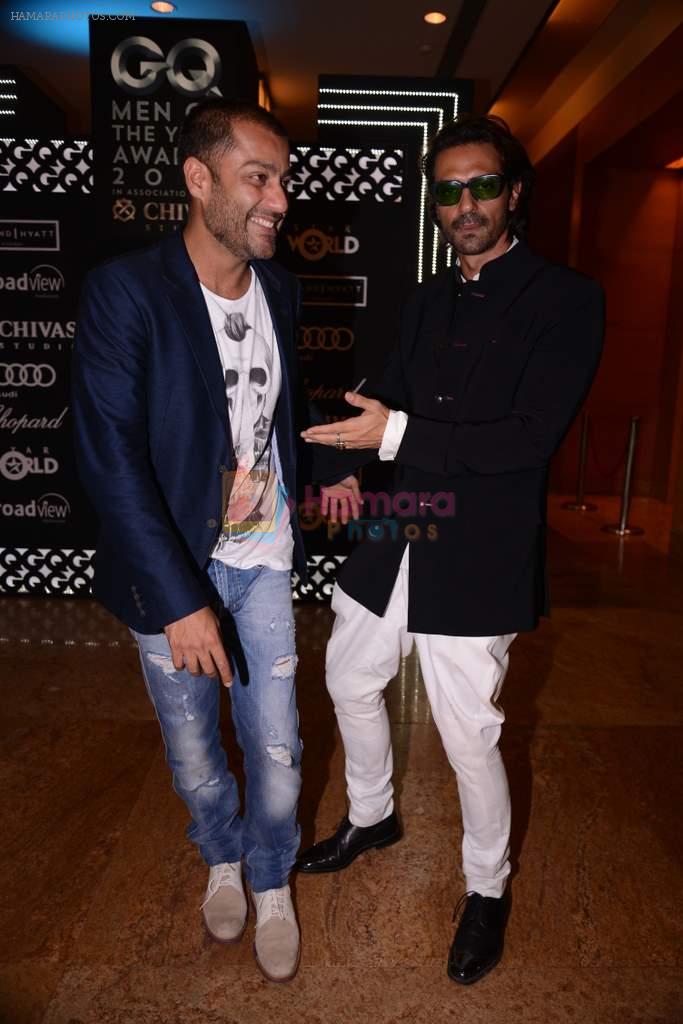 Arjun Rampal, Abhishek Kapoor at GQ Men of the Year Awards 2013 in Mumbai on 29th Sept 2013
