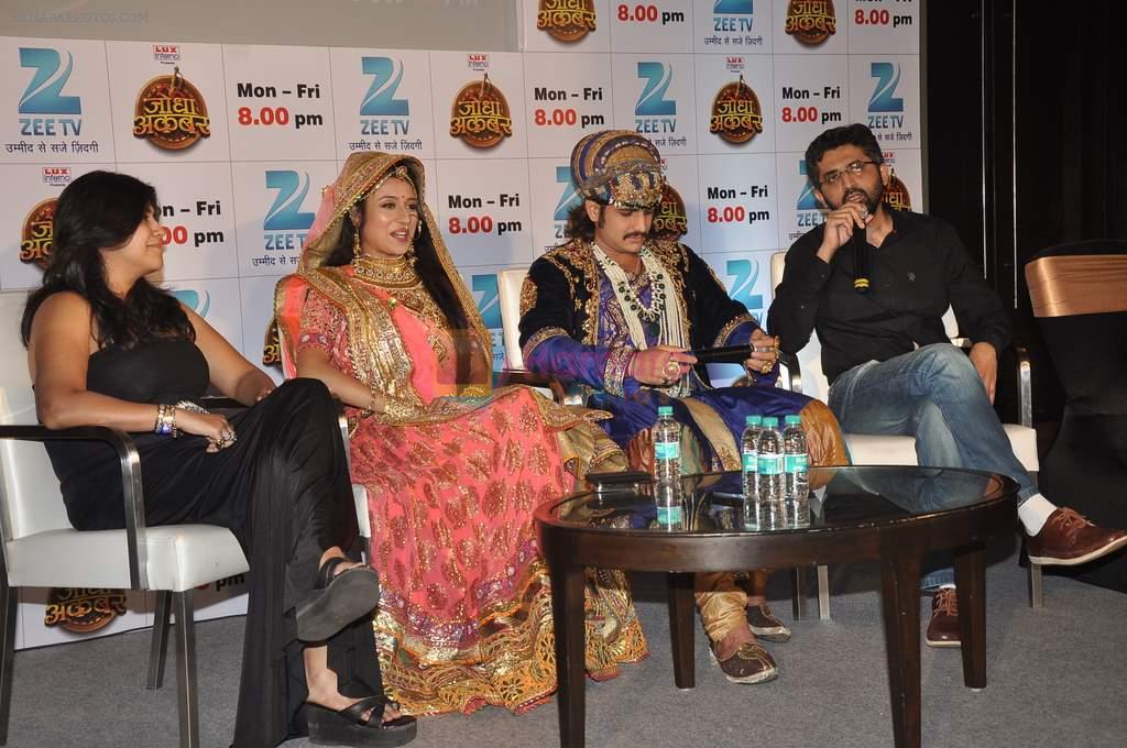 Ekta Kapoor, Rajat Tokas,  Paridhi Sharma launches Jodha Akbar in Novotel, Mumbai on 1st Oct 2013