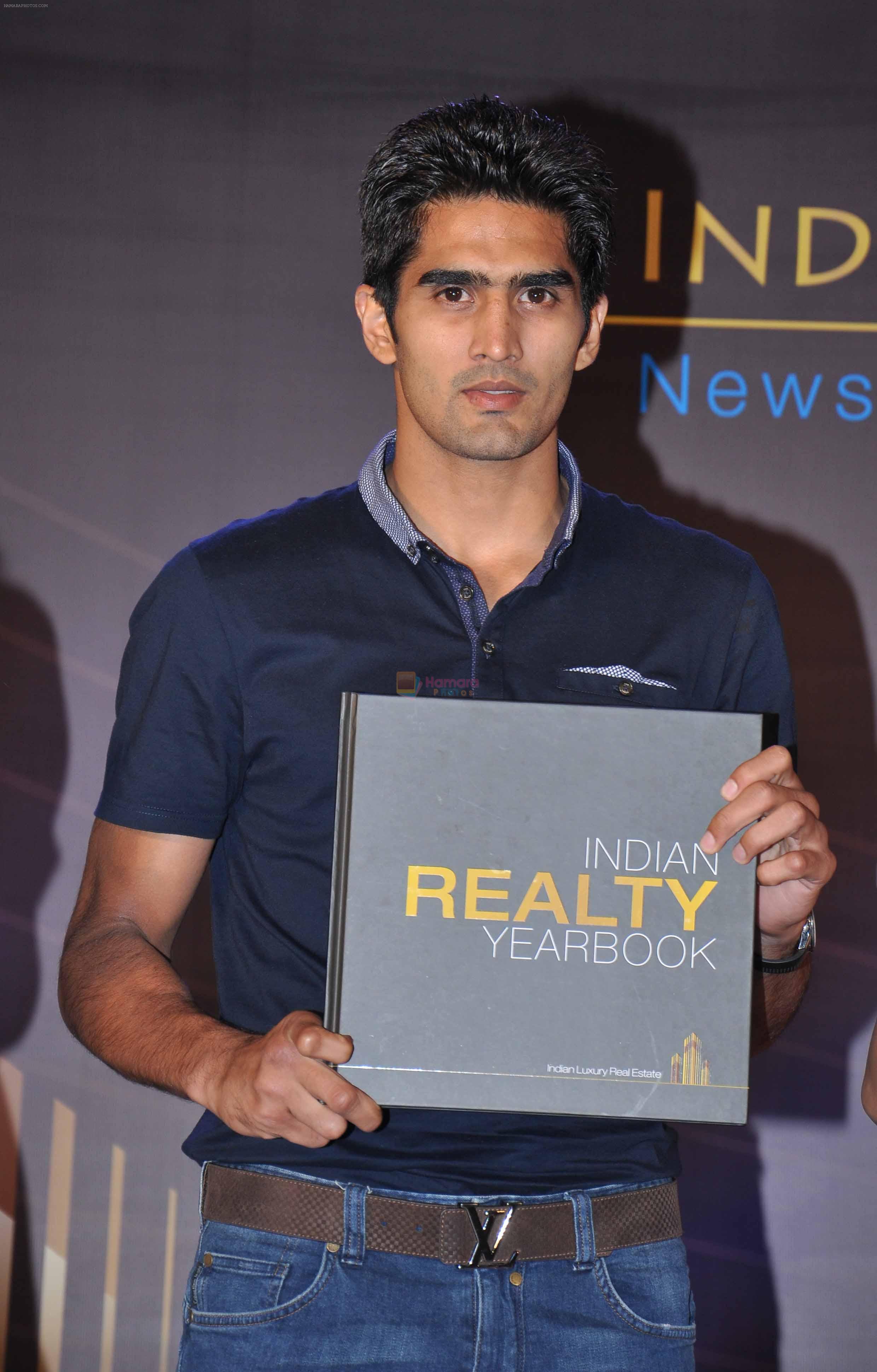 Vijender Singh launch India Realty Yearbook & Real Leaders at The premier Indian Realty Awards 2013 in New Delhi on 8th Oct 2013