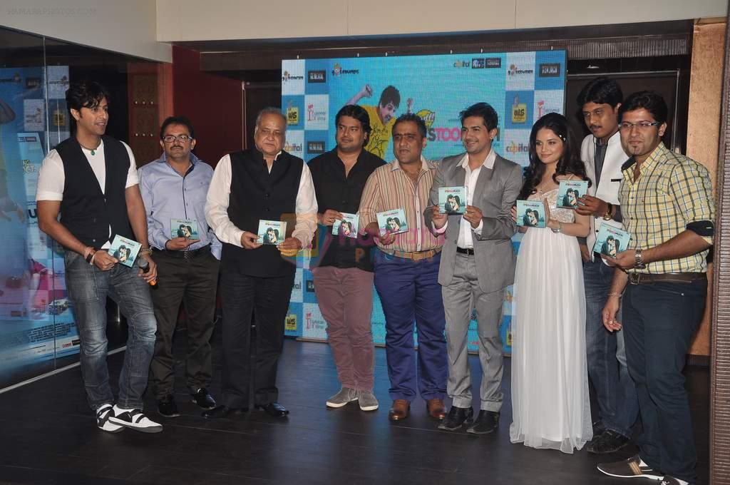 Armeena Rana Khan, Pushkar Jog, T P Aggarwal, Kunal Ganjawala, Clinton Cerejo, Salim merchant at Music Launch of Huff Its Too Much in Bandra, Mumbai on 9th Oct 2013