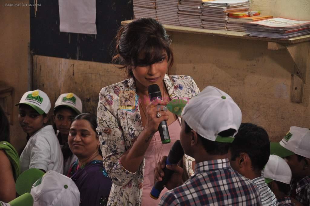 Priyanka Chopra visits Khushi NGO on account of International Girl Child Day in Mumbai on 11th Oct 2013