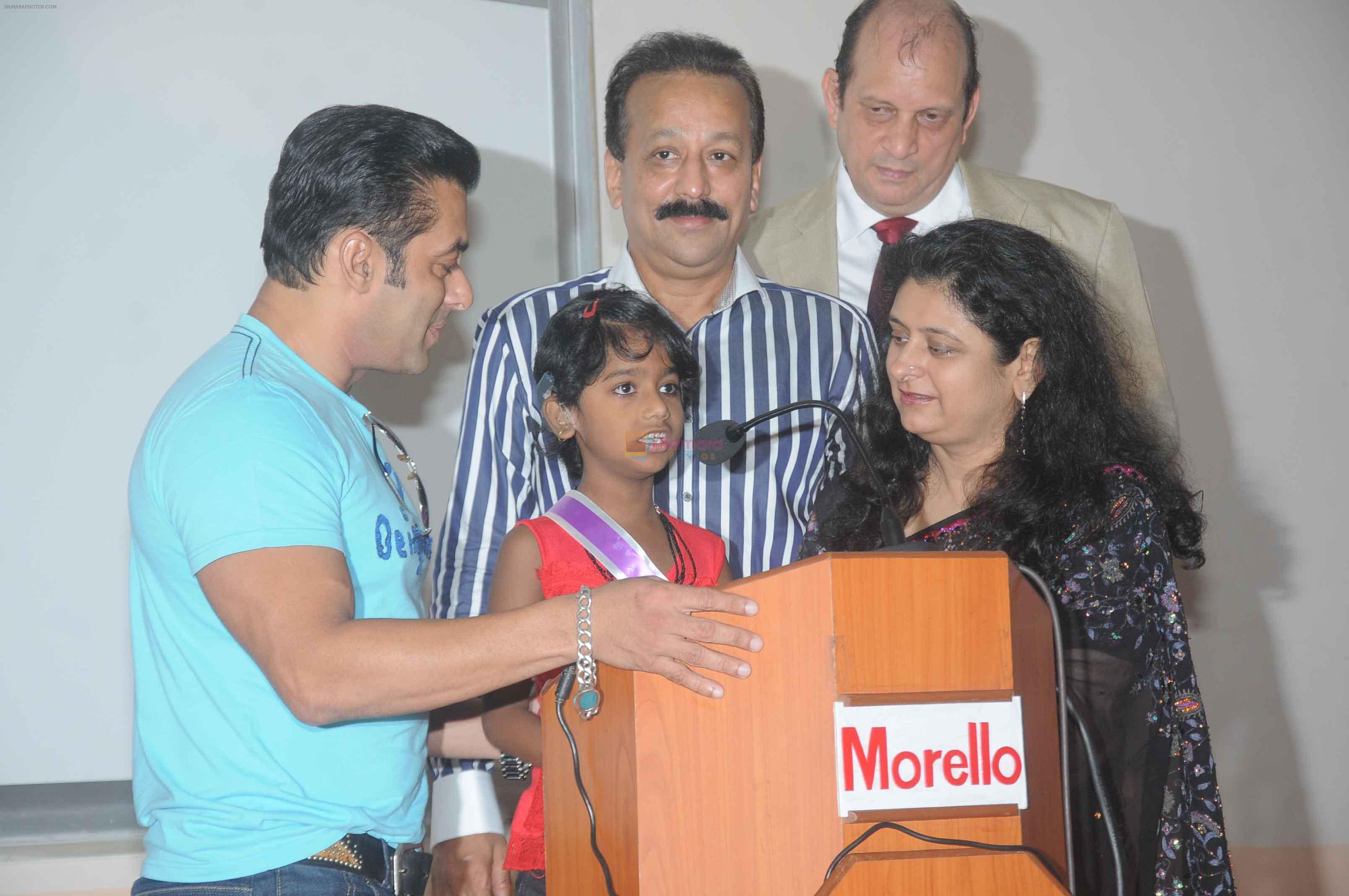 Salman Khan meets special kids at holy family hospital in Mumbai on 11th Oct 2013