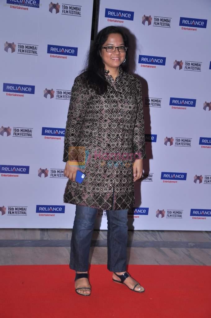 Tanuja Chandra at Mami film festival opnening in liberty Cinema, Mumbai on 17th Oct 2013
