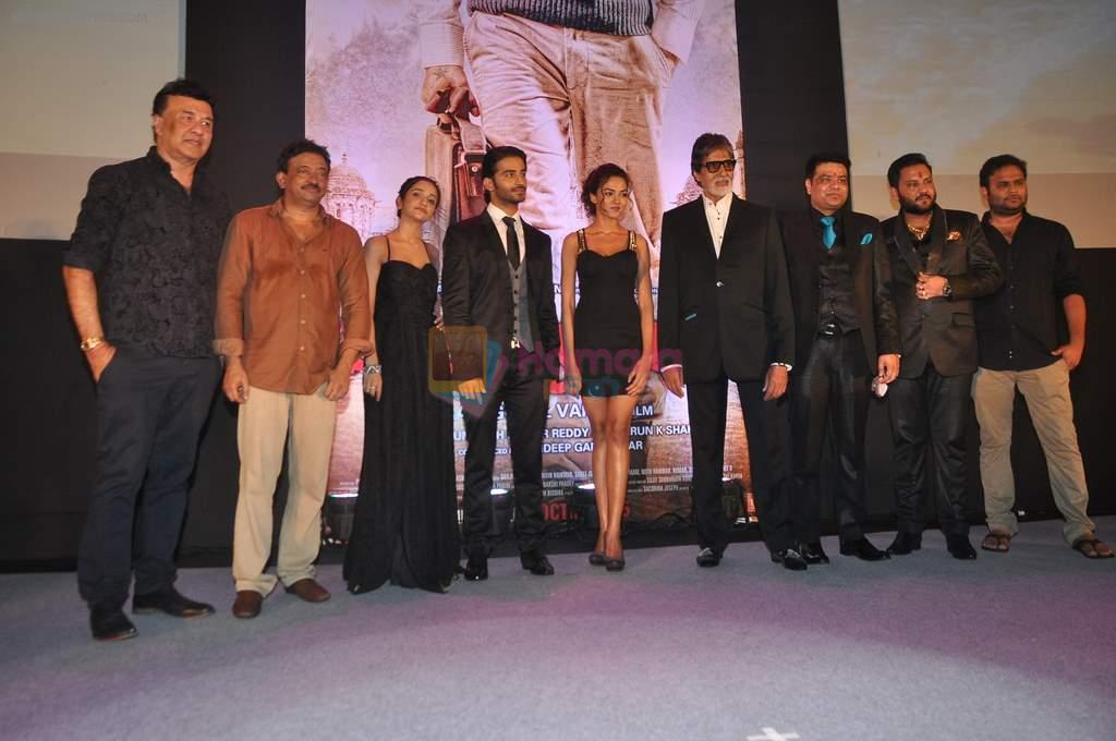 Ram Gopal Varma, Anaika Soti, Punit Singh Ratn, Aradhana Gupta, Amitabh Bachchan, Anu Malik at Satya 2 bash in taj Land's End, Mumbai on 20th oct 2013