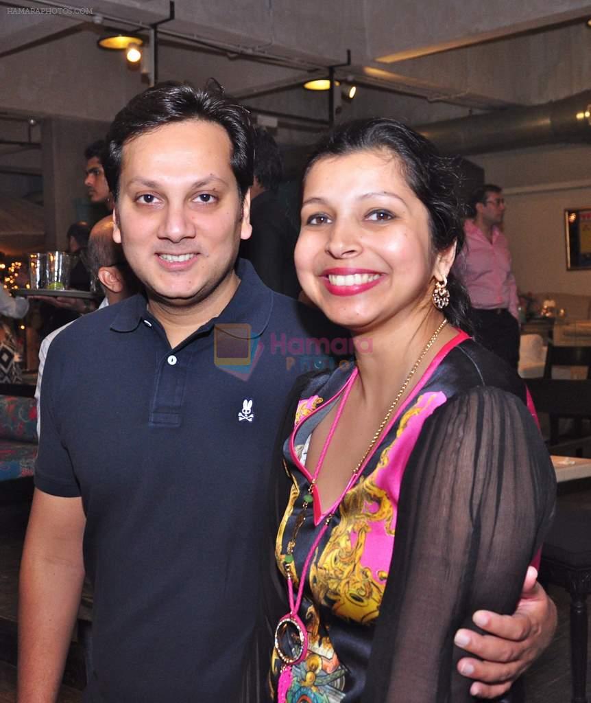 NISHANT & SMITI KANODIA at Fahad Samar's Scandal Point book success bash in Mumbai on 21st Oct 2013
