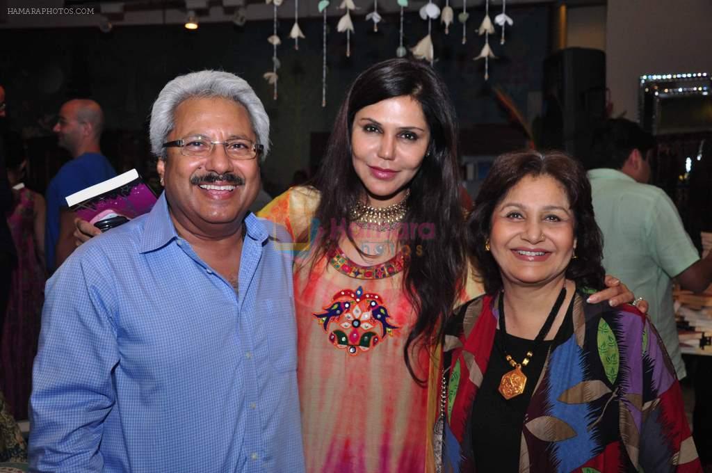 NISHA JAMVWAL WITH MAYA AND SUNIL ALAGH at Fahad Samar's Scandal Point book success bash in Mumbai on 21st Oct 2013