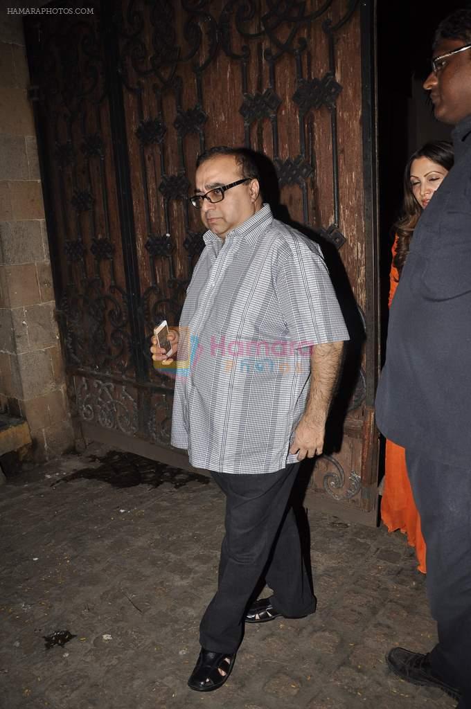 Rajkumar Santoshi at Karva Chauth celebration at Anil Kapoor's residence in Mumbai on 22nd Oct 2013