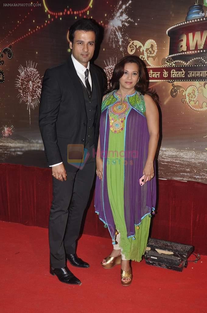 Rohit Roy, Mansi Roy at ITA Awards in Mumbai on 23rd Oct 2013