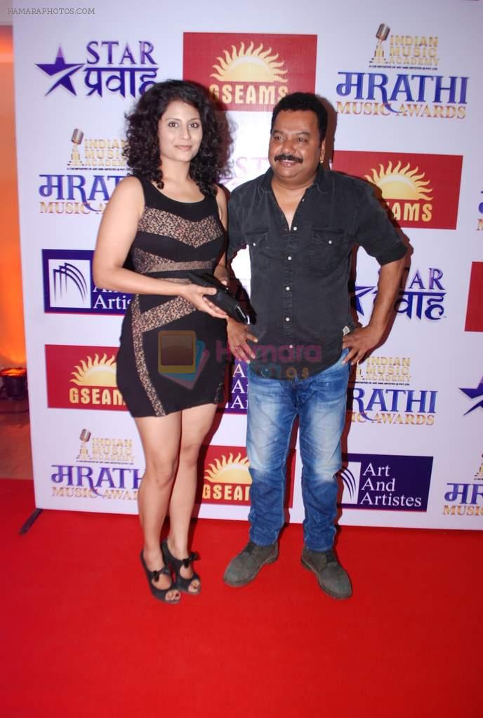 at Marathi music awards in Ravindra Natya Mandir, Mumbai on 26th Oct 2013