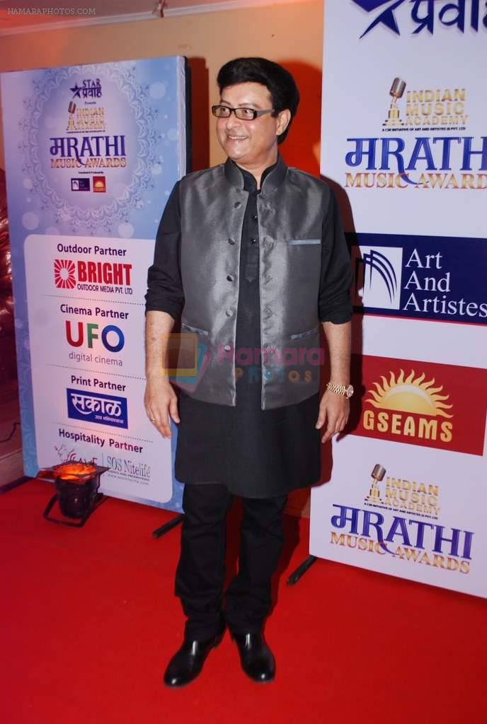 Sachin Pilgaonkar at Marathi music awards in Ravindra Natya Mandir, Mumbai on 26th Oct 2013