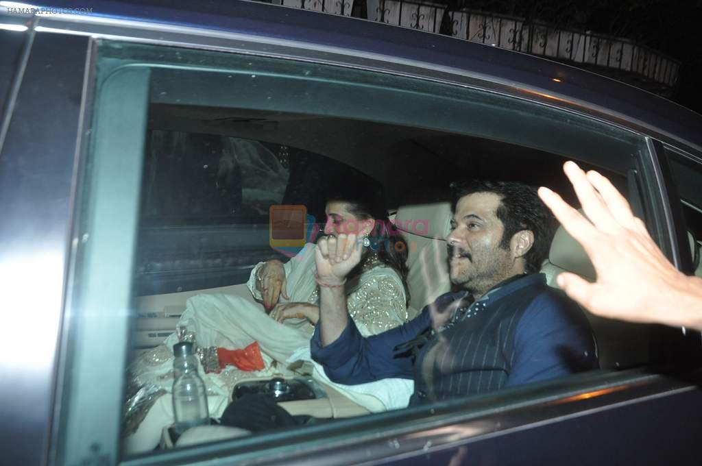 Anil Kapoor at Pammi Singh's party in Juhu, Mumbai on 28th Oct 2013
