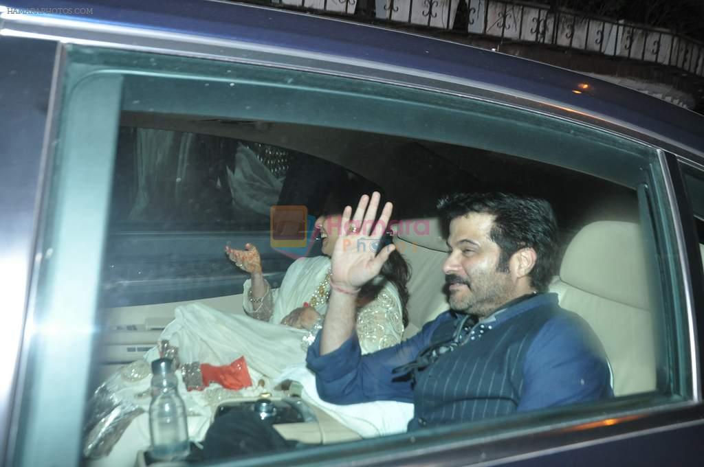 Anil Kapoor at Pammi Singh's party in Juhu, Mumbai on 28th Oct 2013