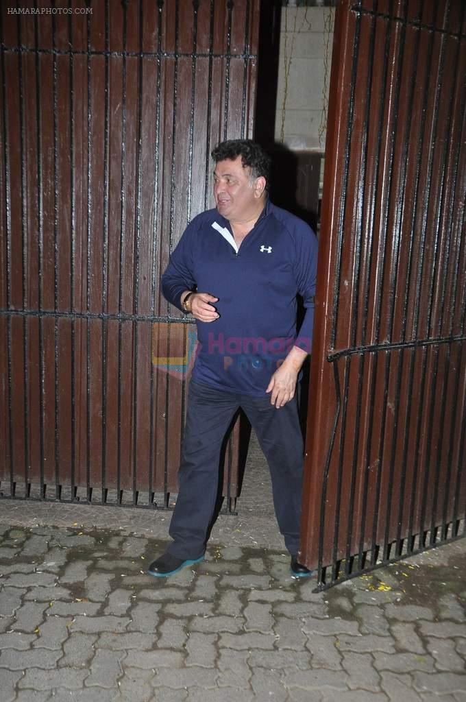 Rishi Kapoor at Pammi Singh's party in Juhu, Mumbai on 28th Oct 2013