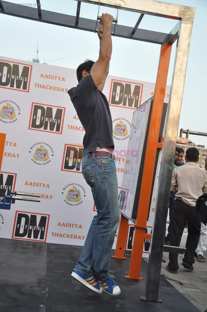 Dino Morea launches DM fitness in Worli, Mumbai on 29th Oct 2013
