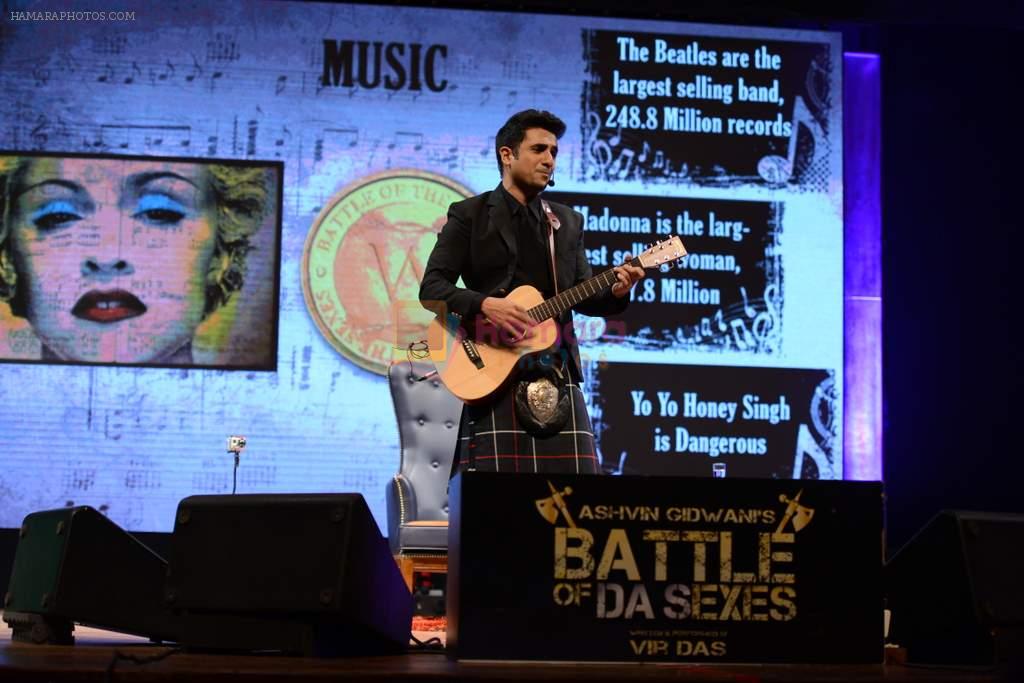 Vir Das's show Battle of Sexes in St Andrews, Mumbai on 1st Nov 2013