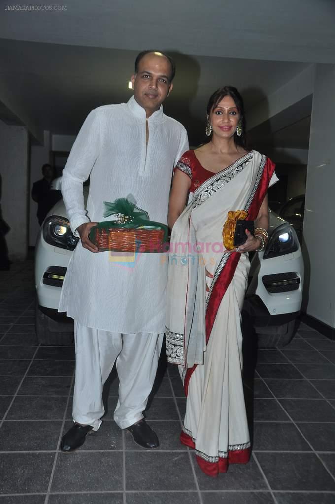 Ashutosh Gowariker, Sunita Gowariker at Aamir Khan's diwali bash in Mumbai on 3rd Nov 2013