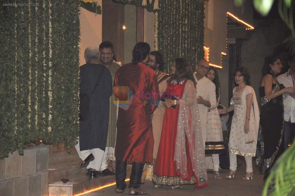 at Amitabh Bachchan's diwali Bash in Mumbai on 3rd Nov 2013