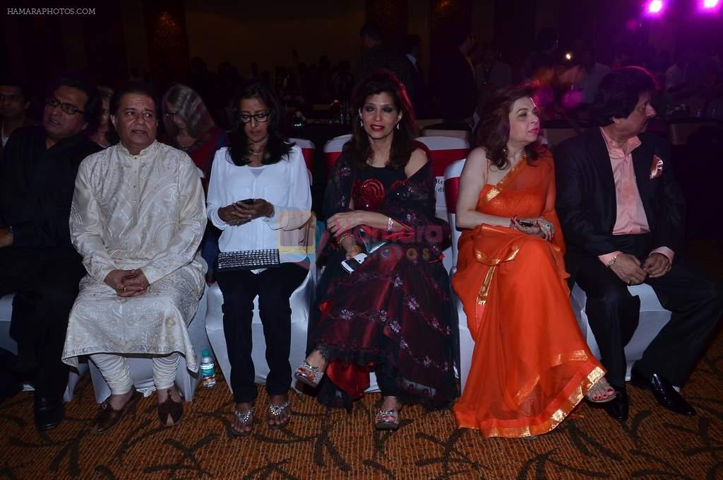 Anup Jalota, Bina Aziz at the launch of Sumeet Tappoo's album Destiny in Novotel, Mumbai on 5th Nov 2013