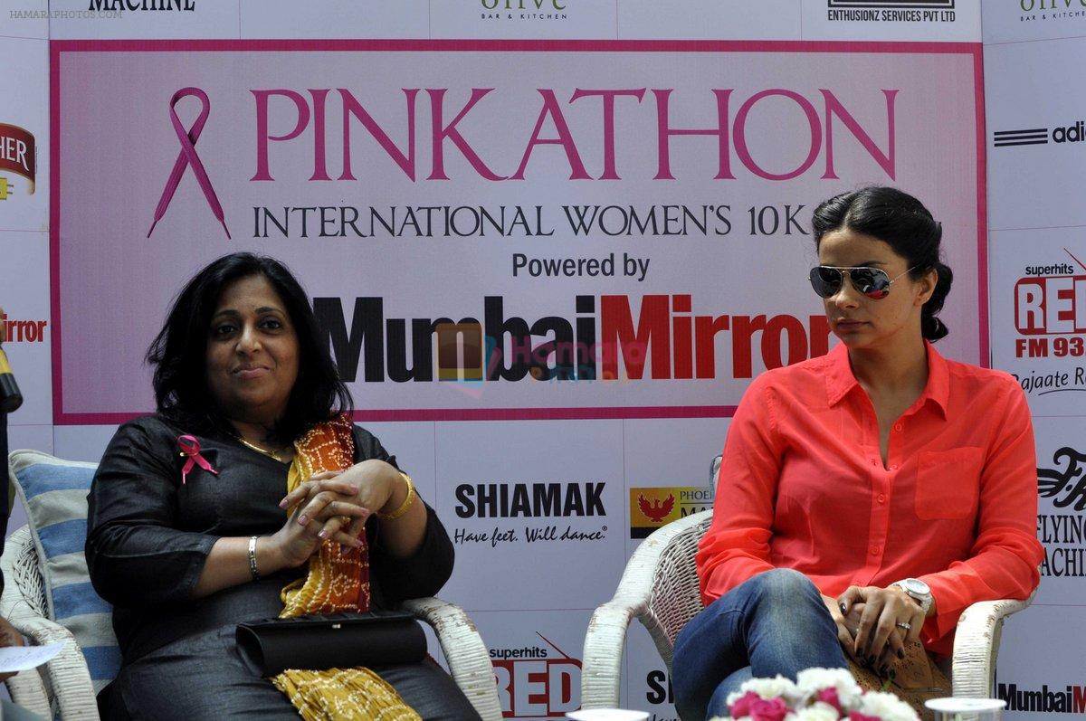 Gul Panag at Pinkathon women's run press meet in Olive, Bandra, Mumbai on 8th Nov 2013