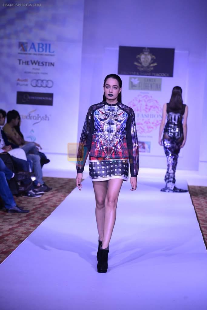 Model walks for Shane Falguni Peacock at ABIL Pune Fashion Week on 10th Nov 2013