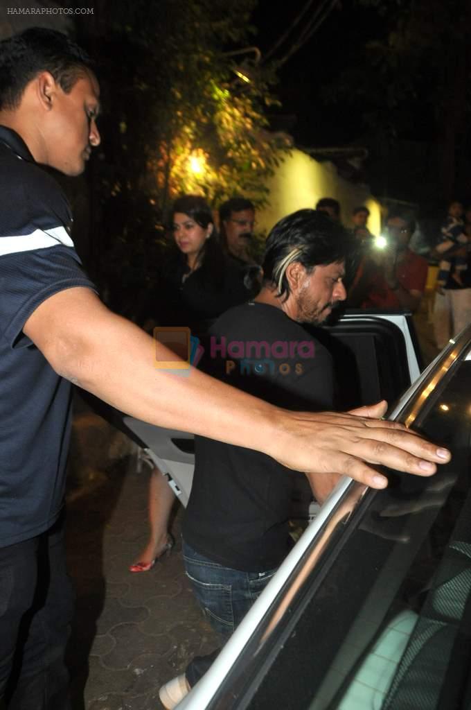 Shahrukh Khan snapped outside Olive on 13th Nov 2013
