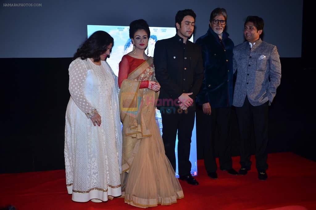 Alka Suman, Ariana Ayam, Adhyayan Suman, Amitabh Bachchan, Shekhar Suman at the launch of Shekar Suman's debut directorial Heartless in PVR, Mumbai on 13th Nov 2013